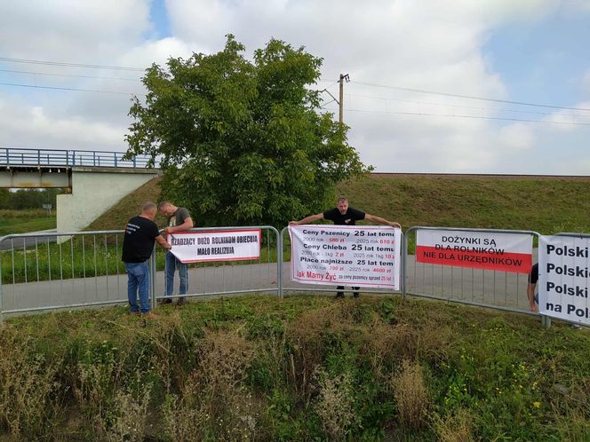 Protest rolników w Medyce
