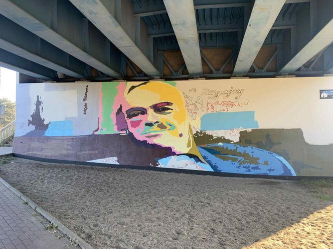 Nowy mural w Bydgoszczy. Stanisław Tym upamiętniony w przestrzeni miejskiej