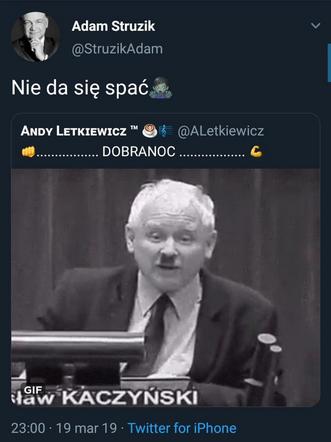 Kaczyński pozwał Struzika o wąsik Hitlera
