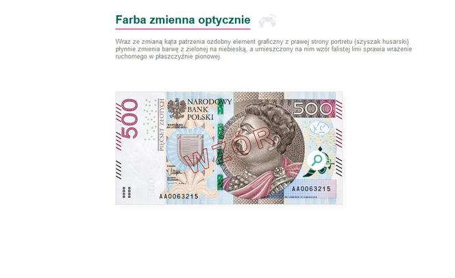 Banknot 500 złotych. Jak poznać czy jest prawdziwy?