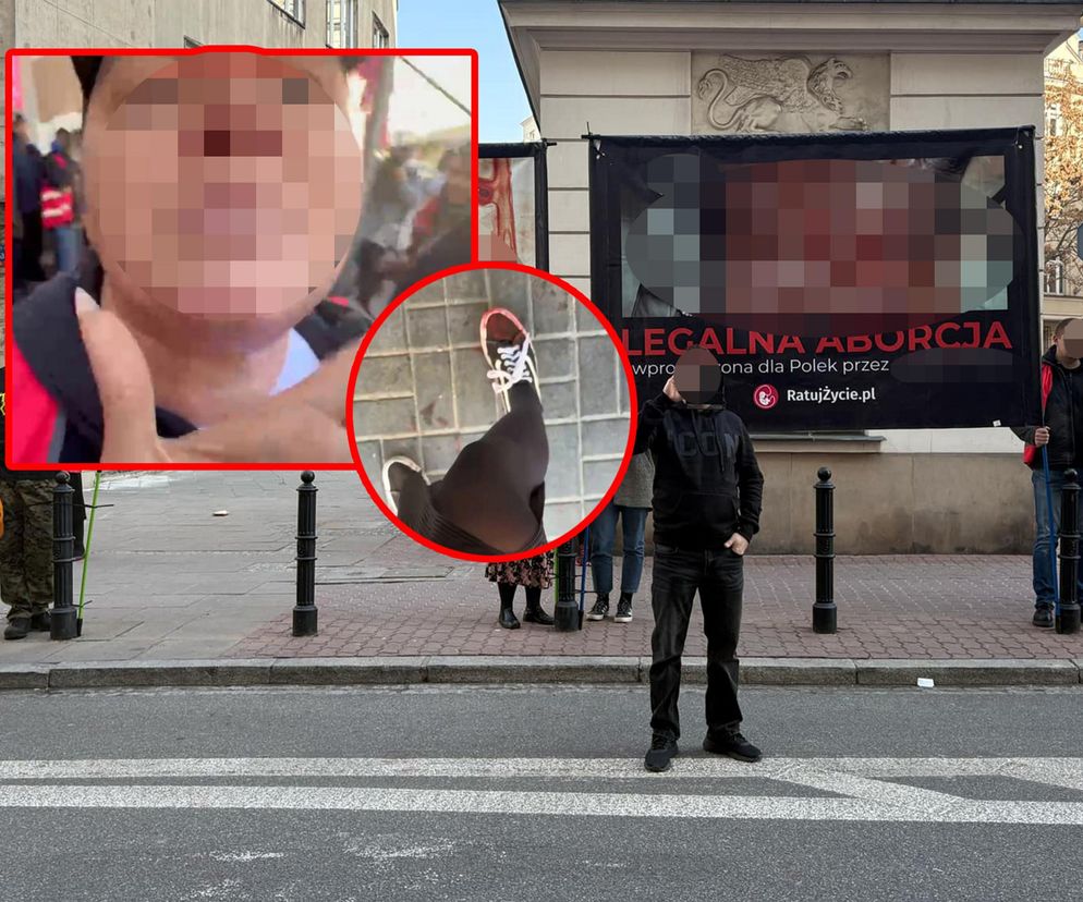 Dziennikarka „Super Expressu” oblana farbą i wyrzucona z pikiety antyaborcjonistów. „Wynocha z mojego zgromadzenia!”