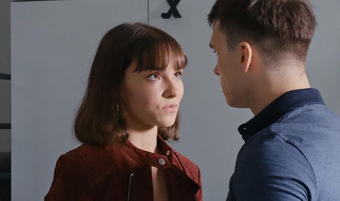 M jak miłość odc. 1887. Tomek Kubicki (Chris Cugowski), Justyna (Marta Malinowska)