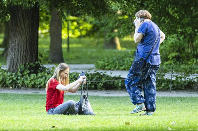 Agnieszka Dziemianowicz-Bąk na lodach z koleżanką