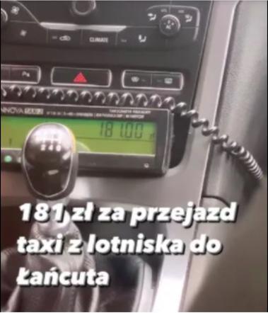 Anna Mucha zapłaciła za taksówkę 181 złotych