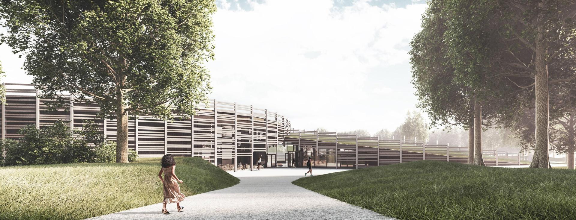 Pawilon ekspozycyjny w Biskupinie