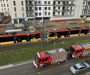 Zderzenie dwóch tramwajów w Warszawie. Wiele osób rannych