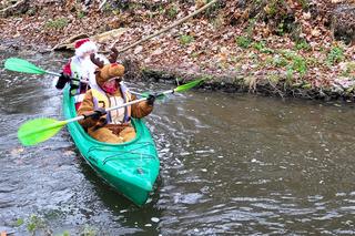 Mikołajkowy spływ wzdłuż Kłodawki