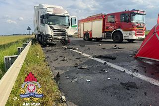 Śmiertelny wypadek na DK 91 pod Chełmżą. Droga całkowicie zablokowana! [ZDJĘCIA]