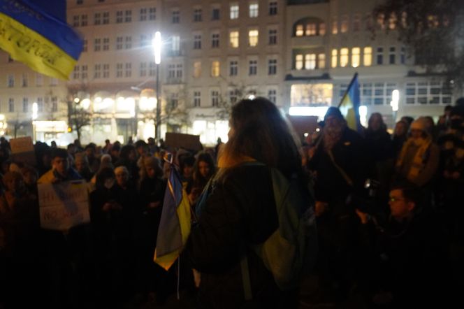 Manifestacja w trzecią rocznicę wybuchu wojny w Ukrainie