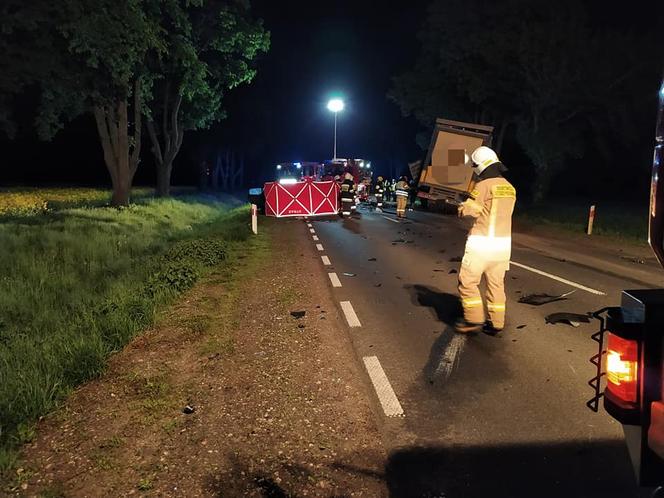 Ujazdówek. Przerażające ZDJĘCIA z wypadku na DK nr 60! Nie żyje kierowca citroena, który uderzył w volvo