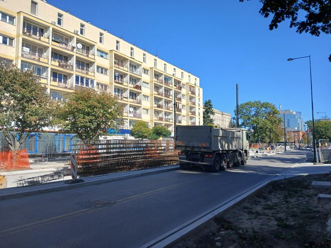 Budowa tramwaju na ul. Rakowieckiej w Warszawie