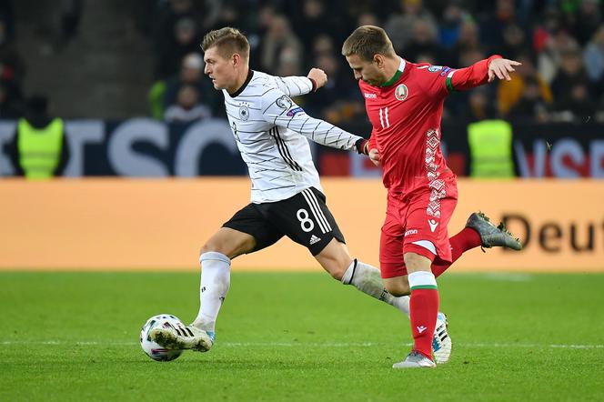 Toni Kroos strzelił dwa gole w ostatnim meczu eliminacyjnym, z Białorusią (4:0).