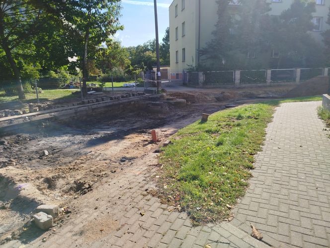 Roboty drogowe na ulicy Błonie w Siedlcach