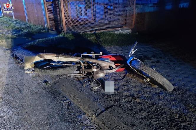 Lubelskie: Pijany 41-latek wywrócił się na motocyklu. Odpowie nie tylko za jazdę na podwójnym gazie