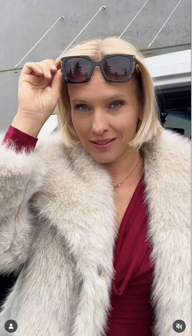 M jak miłość. Dorota (Iwona Rejzner) na planie