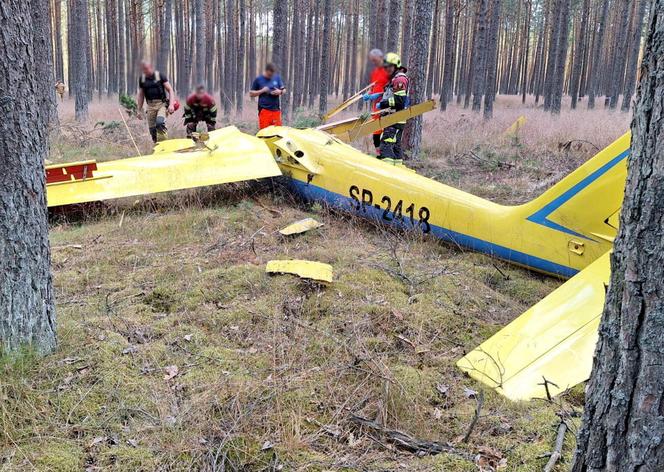 W okolicy Borska spadł szybowiec. Pilot zginął na miejscu