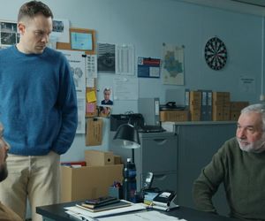 Barwy szczęścia odc. 3245. Andrzej Zastoja (Leon Charewicz),Marcin Kodur (Oskar Stoczyński), Majak (Łukasz Borkowski)