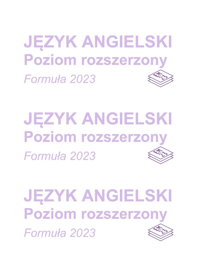 Matura próbna 2025: angielski. Arkusze CKE i odpowiedzi. Poziom rozszerzony [Formuła 2023]