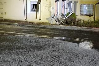 Napad na bank(omat) w pow. łukowskim. Budynek jest zupełnie zniszczony