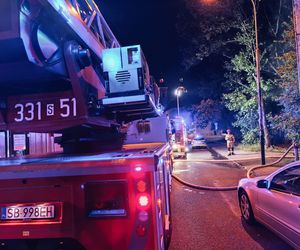 Pożar budynku wielorodzinnego w Bielsku-Białej
