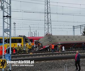 Wypadek EZS zderzył się z szynobusem