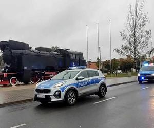 Ćwiczenia policji w Iławie. Pociąg Specjalny