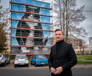 Na ul. Rugiańskiej powstaje mural z kotem Gackiem