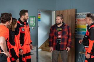 Na sygnale odc. 586. Piotr Strzelecki (Dariusz Wieteska), Martyna (Monika Mazur), Romek (Izydor Łobacz), Artur Góra (Tomasz Piątkowski), Nowy (Kamil Wodka)