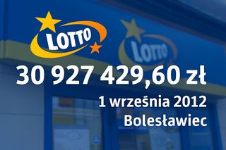 Najwyższe wygrane w historii Lotto