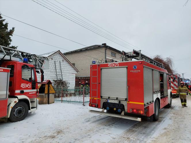 Tragiczny pożar w Kałkowie 23.01.22