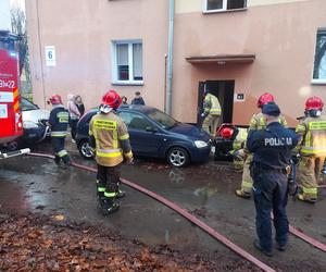 Pożar przy Żeromskiego w Starachowicach