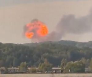 Płoną wagony Orlenu na Litwie! Siedem wozów strażackich oraz dwie cysterny z wodą ma miejscu