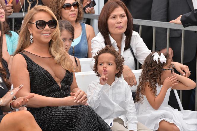 Mariah Carey i jej dzieci - bliźniaki Moroccan i Monroe