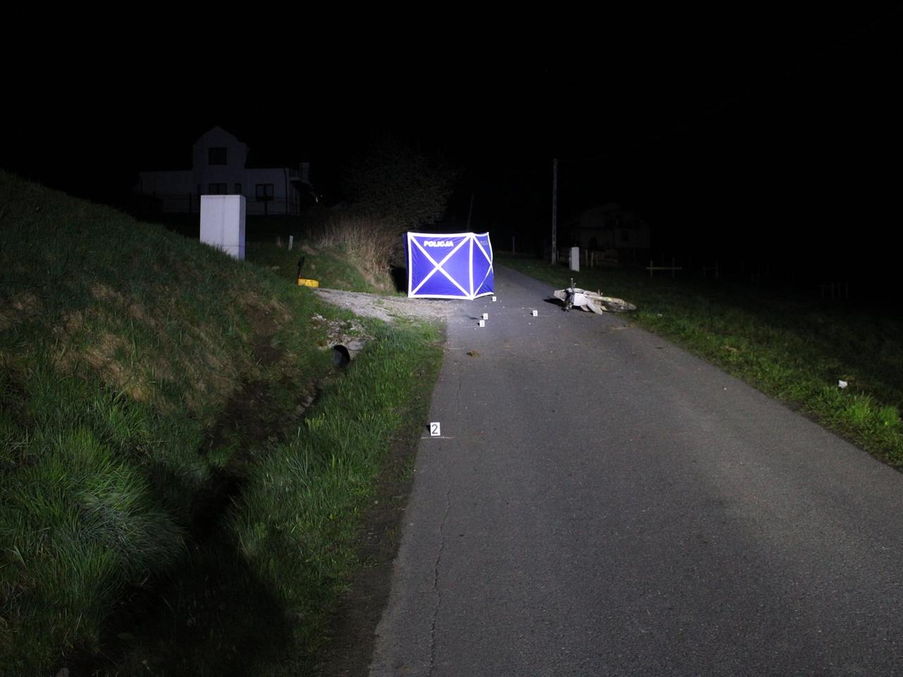 18-letni motocyklista runął na jezdnię. Pijany kierowca BMW nie zdążył wyhamować