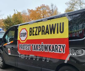 Protest taksówkarzy w Warszawie 16.10.2025