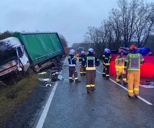 Tragiczny wypadek na DK 10 w Przyłubiu! Zginęła jedna osoba