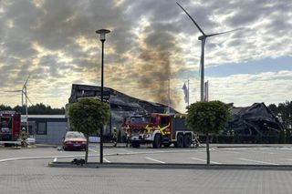 Pożar hali pod Kępnem