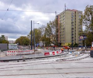 Budowa tramwaju na Stegny w Warszawie