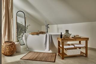Łazienka w stylu boho - naturalne dodatki