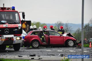 Porsche Macan wypadek w Polsce / zderzenie z Audi A4 Avant