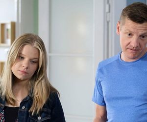 M jak miłość, odcinek 1888. Lenka (Olga Cybińska), Piotrek (Marcin Mroczek)