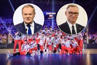 Donald Tusk i Andrzej Duda zareagowali na zwycięstwo siatkarzy w Lidze Narodów. Premier pisał o nokaucie
