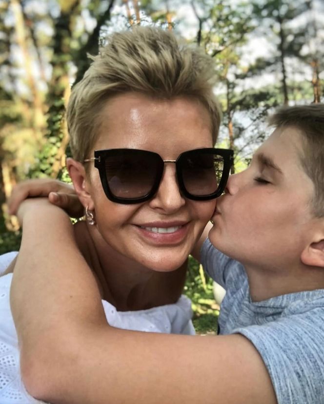 Joanna Racewicz i syn