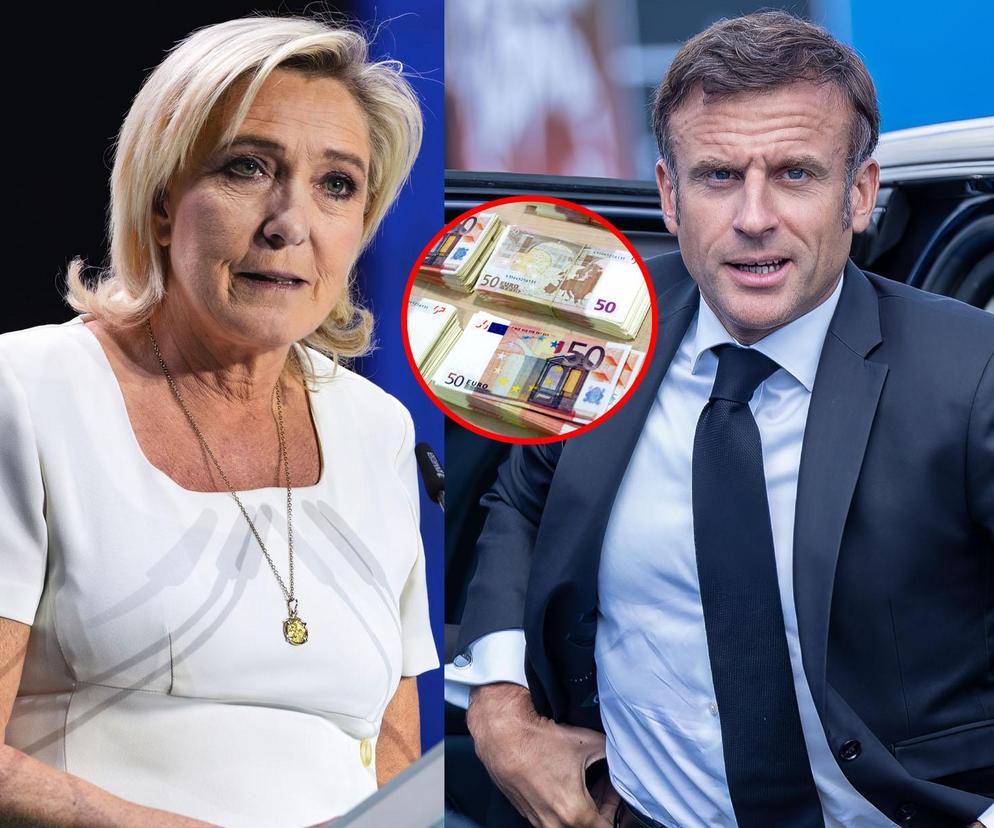 Le Pen, Macron i euro.