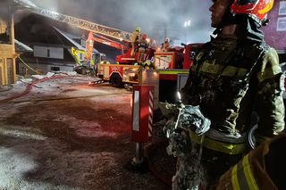 Bukowina Tatrzańska. Pożar drewnianego pensjonatu. Budynek płonął jak pochodnia