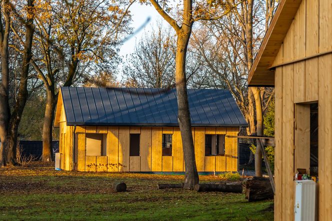 Odbudowa domków fińskich na Polu Mokotowskim