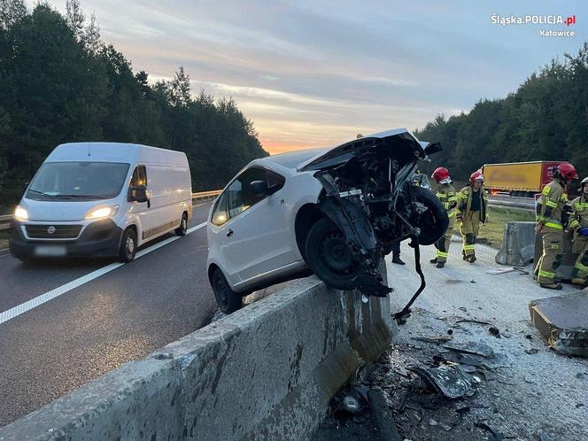 Wypadek na A4 w Katowicach