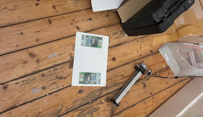 Nielegalna wytwórnia fałszywych banknotów na Bemowie