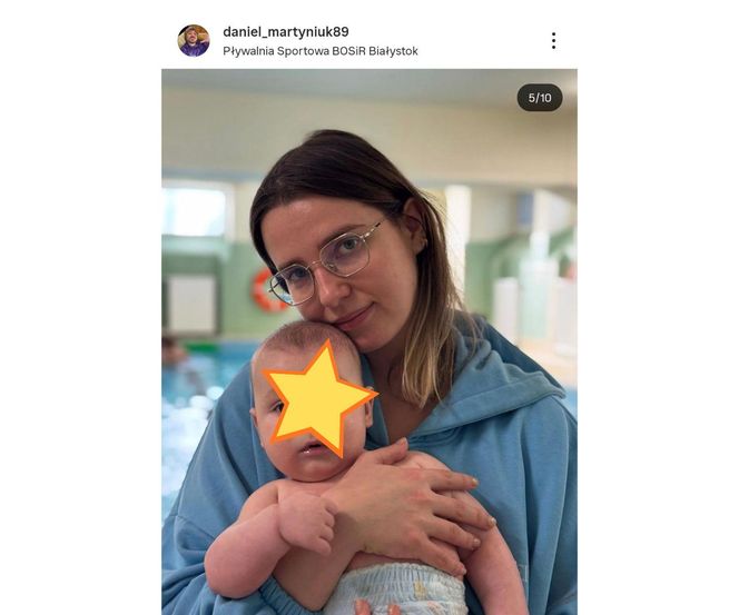 Syn Daniela Martyniuka to jego kopia. Spędził czas na basenie z Faustyną i Florianem