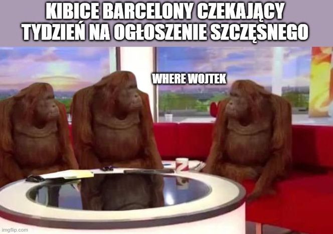 Wojciech Szczęsny w Barcelonie MEMY